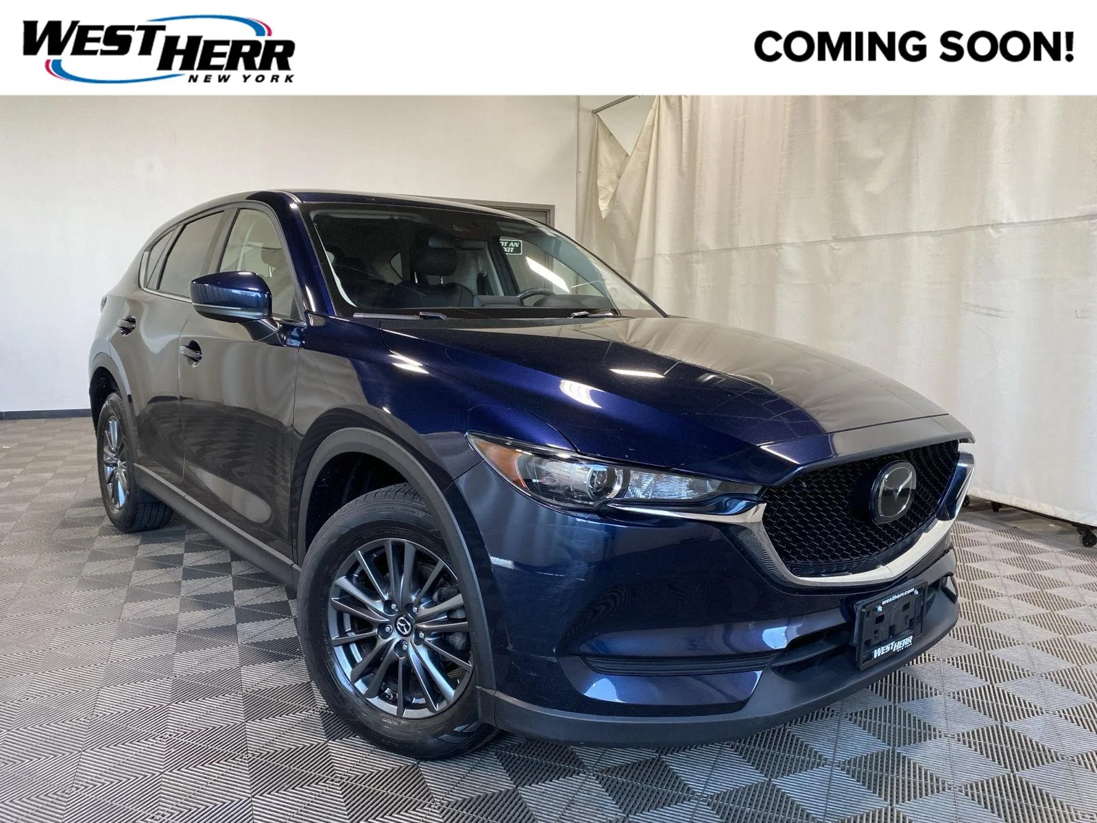 Used 2019 Deep Crystal Blue Mica Mazda Touring image 1