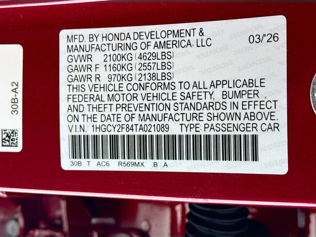 New 2026 Radiant Red Metallic Honda Touring image 34