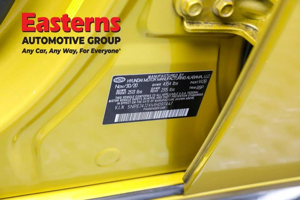 Used 2021 Yellow Hyundai SEL Plus image 34