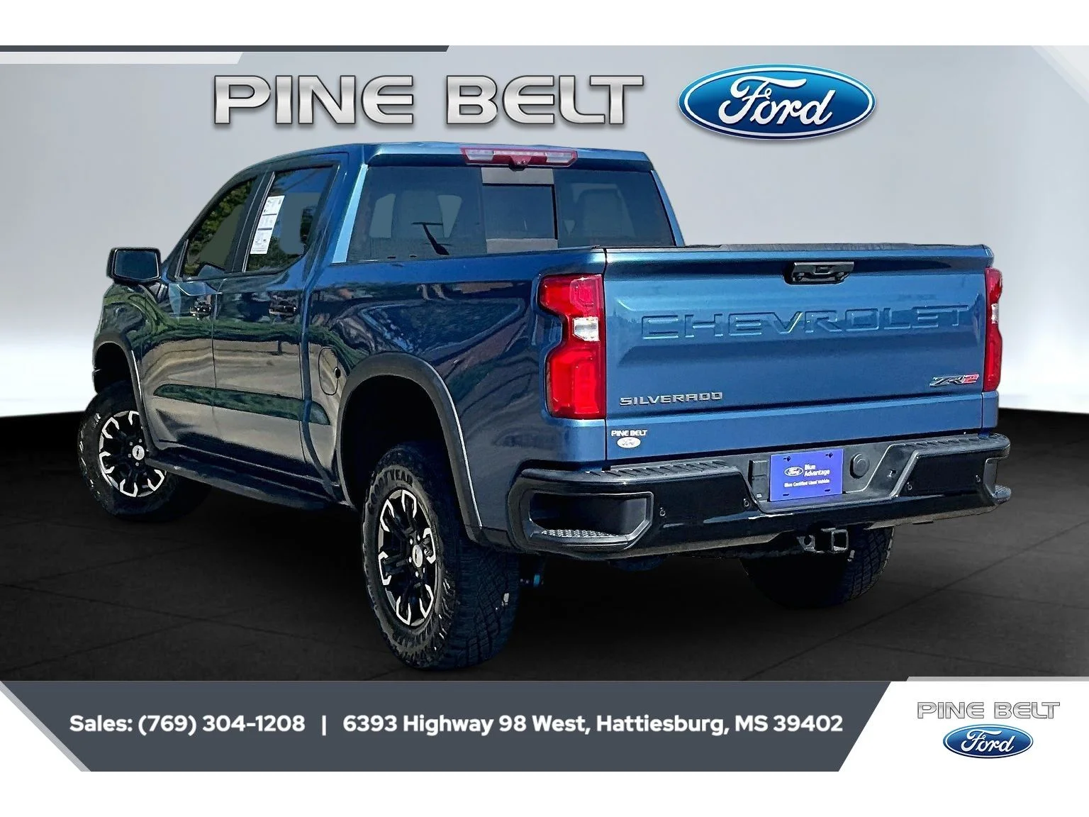 Certified Used 2024 Lakeshore Blue Metallic Chevrolet ZR2 image 2
