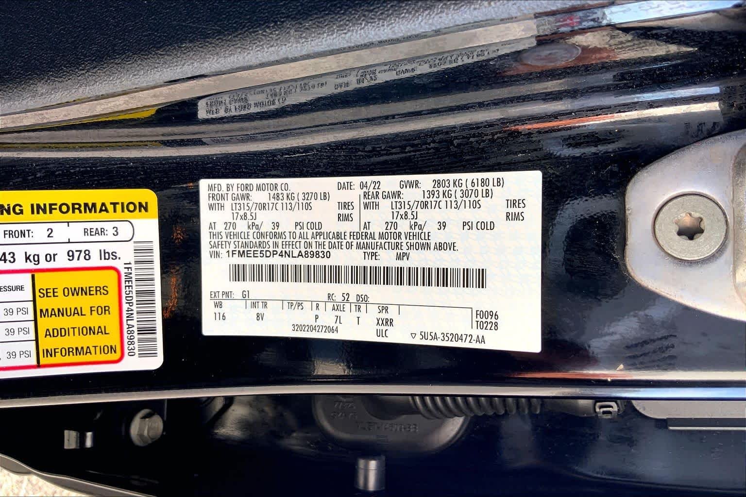 Used 2022 Shadow Black Ford Badlands image 51