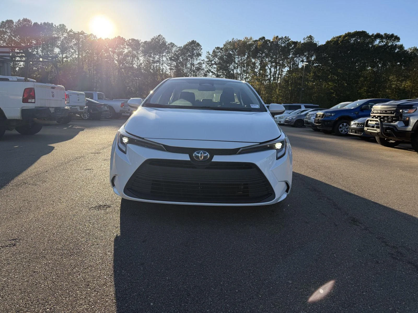 Used 2024 Wind Chill Pearl Toyota Hybrid LE image 2