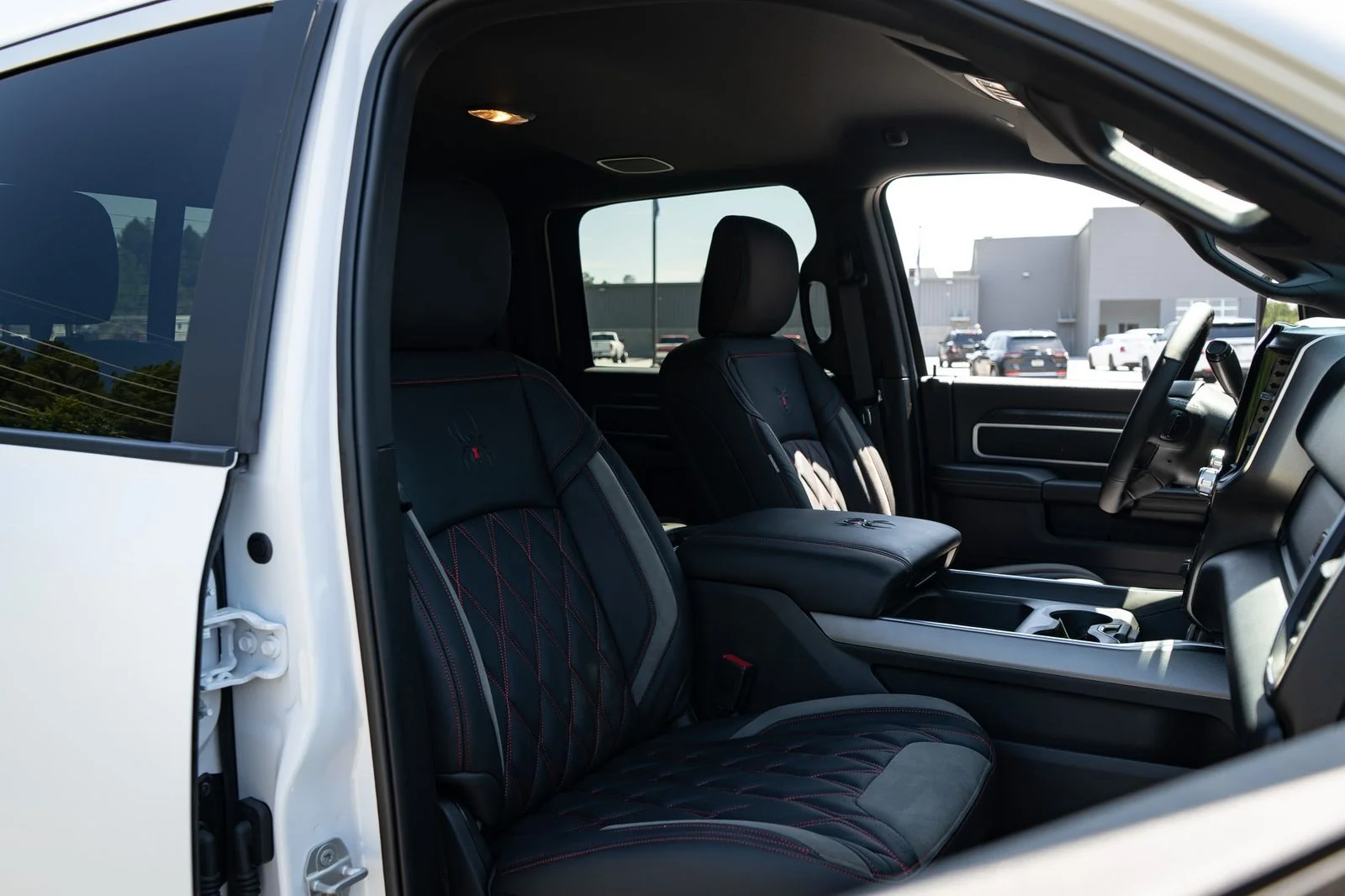 New 2026 Bright White Clear-Coat Exterior Paint RAM Big Horn with Black Widow Package image 46