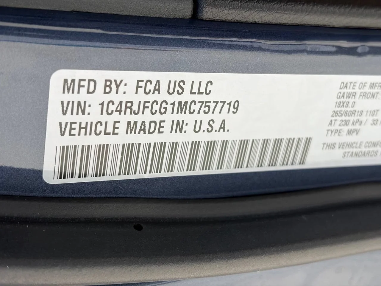 Used 2021 Slate Blue Pearlcoat Jeep Overland image 13
