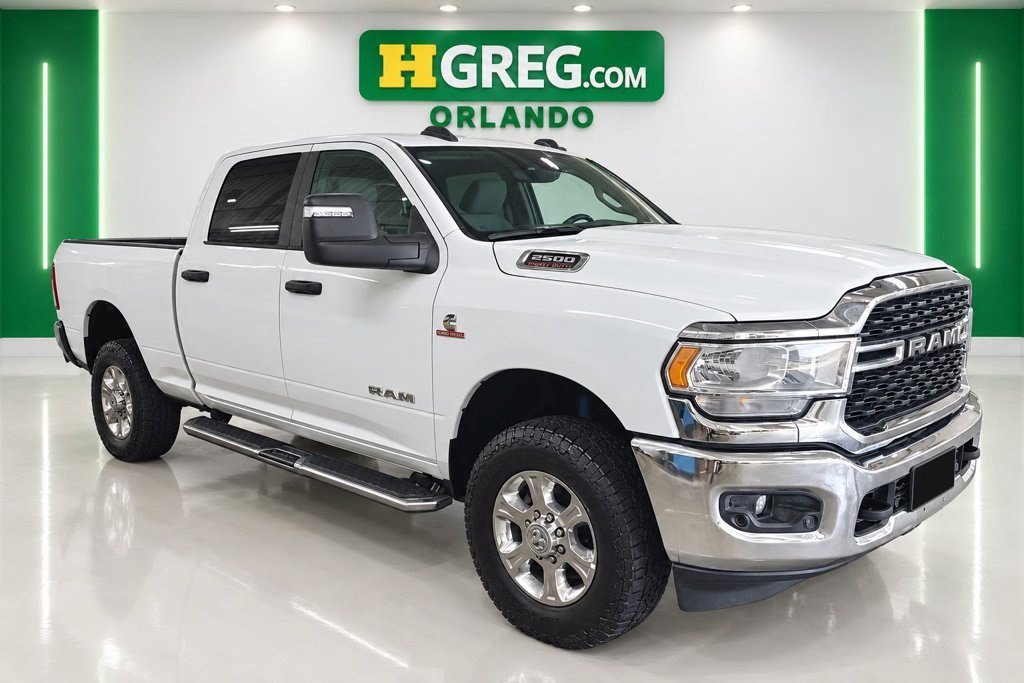 Used 2024 Bright White Clearcoat Ram Big Horn image 3