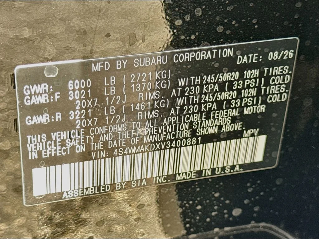 New 2027 Black Subaru Touring image 44