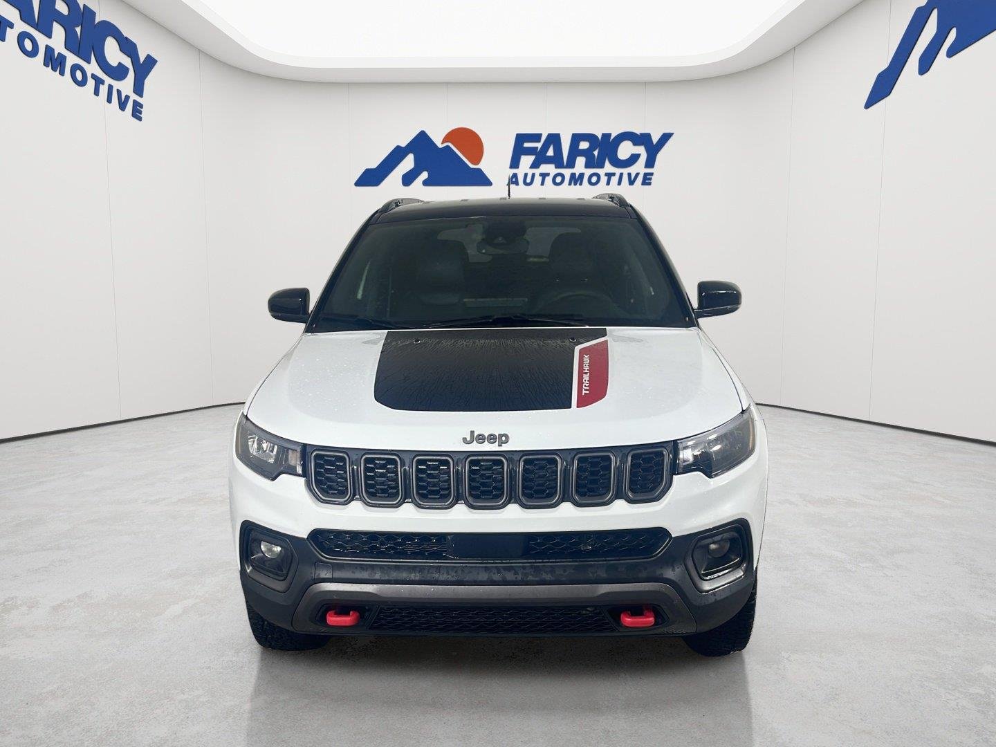 Used 2025 Bright White Clearcoat Jeep Trailhawk image 2