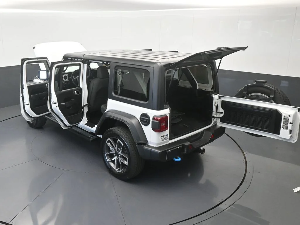 Used 2024 Bright White Clearcoat Jeep Sport S 4xe image 62