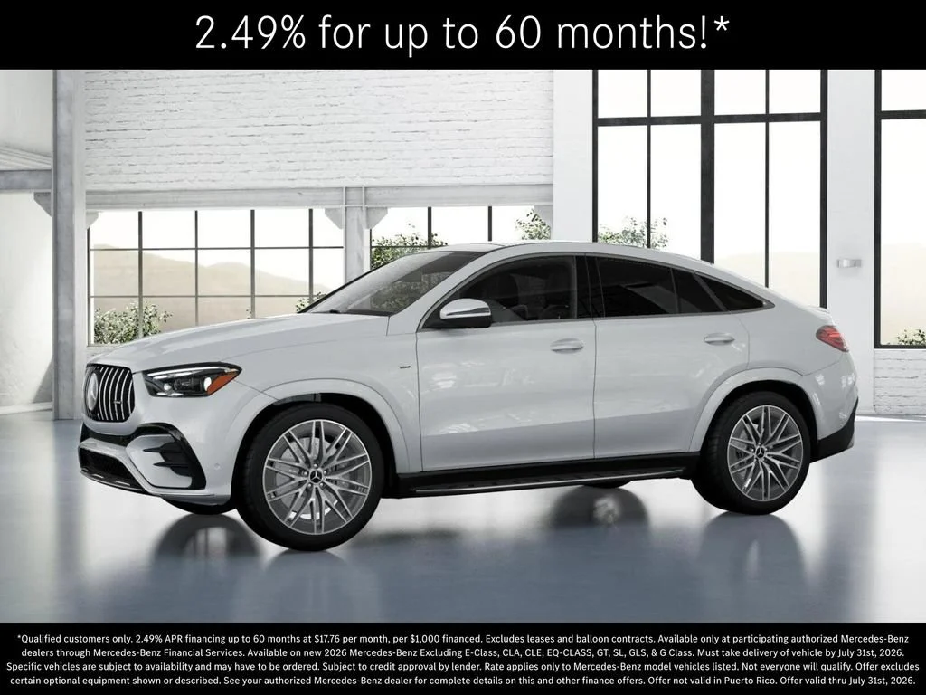 New 2026 MANUFAKTUR Moonlight White Metallic Mercedes-Benz AMG® GLE 53 4MATIC+ Coupe image 79