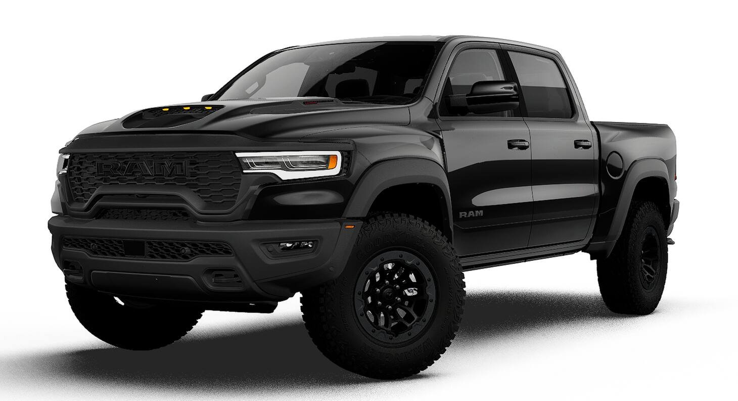 New 2027 Diamond Black Crystal Pearl-Coat Exterior Paint RAM RHO image 13