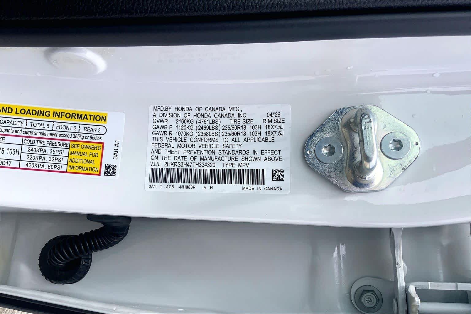 Used 2026 Platinum White Pearl Honda EX image 31