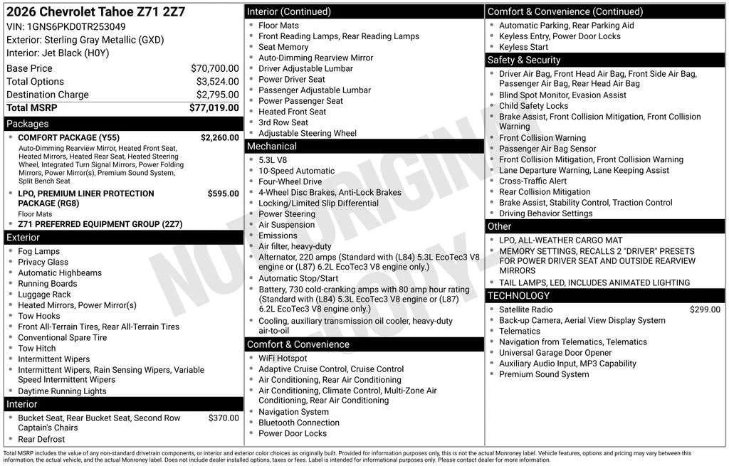 Used 2026 Gray Chevrolet Z71 image 10