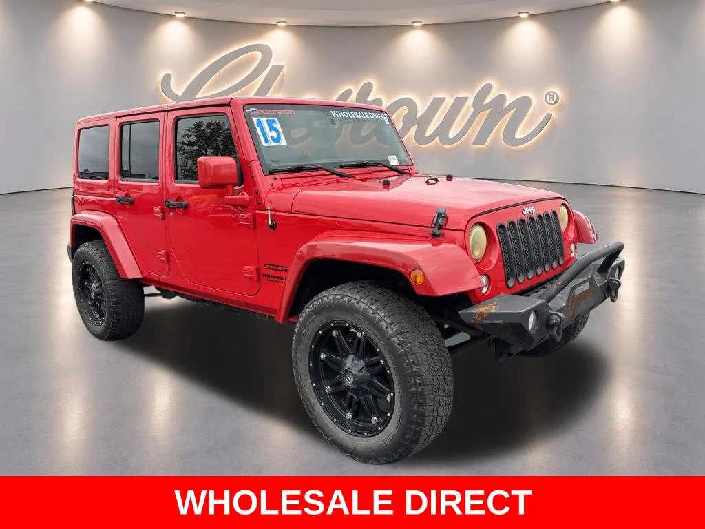 Used 2015 Red Jeep Unlimited Sport image 7