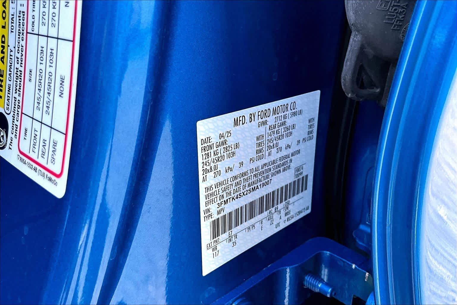 Certified Used 2025 Velocity Blue Metallic Ford GT image 33