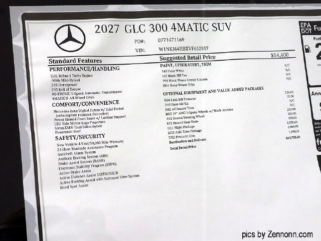New 2027 Polar White Mercedes-Benz GLC 300 image 56