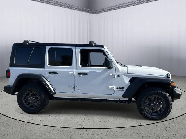 Used 2024 Bright White Clearcoat Jeep Sport S image 6
