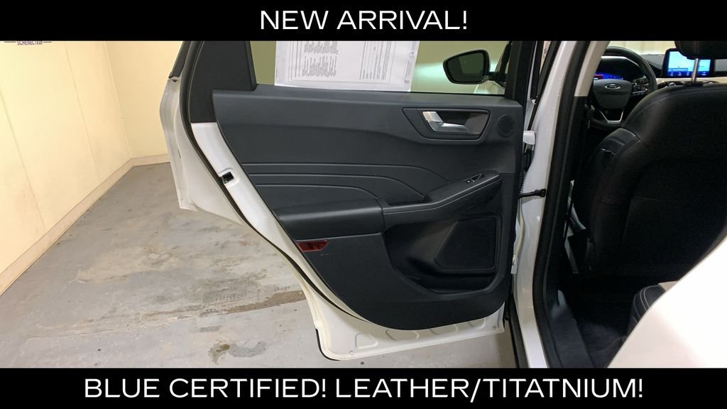 Certified Used 2022 White Metallic Ford Titanium image 23