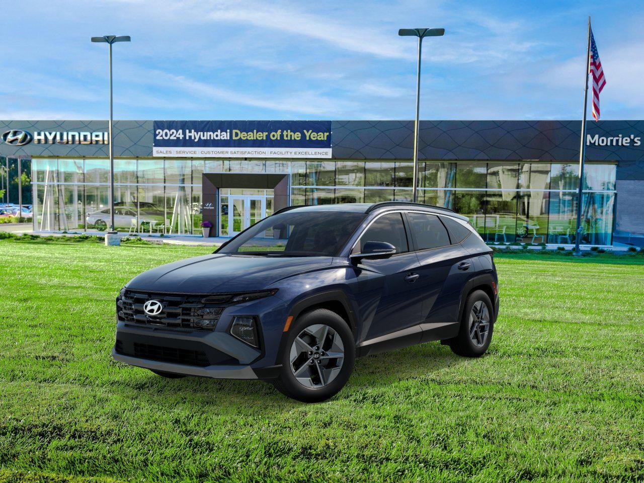 New 2026 Atlantis Blue Hyundai SEL Premium AWD image 1
