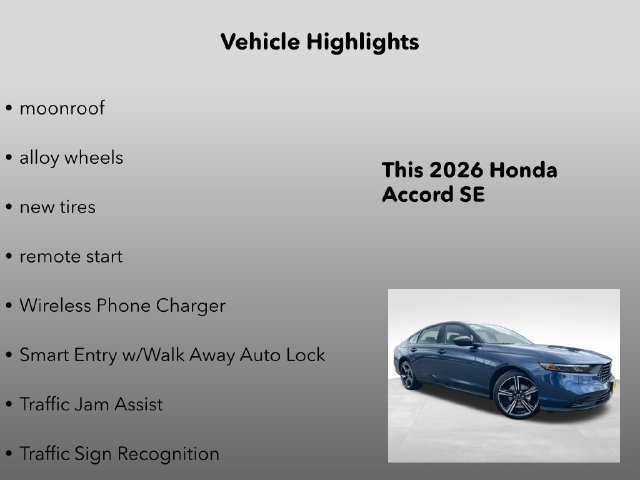 2026 Honda Accord SE - Photo 15