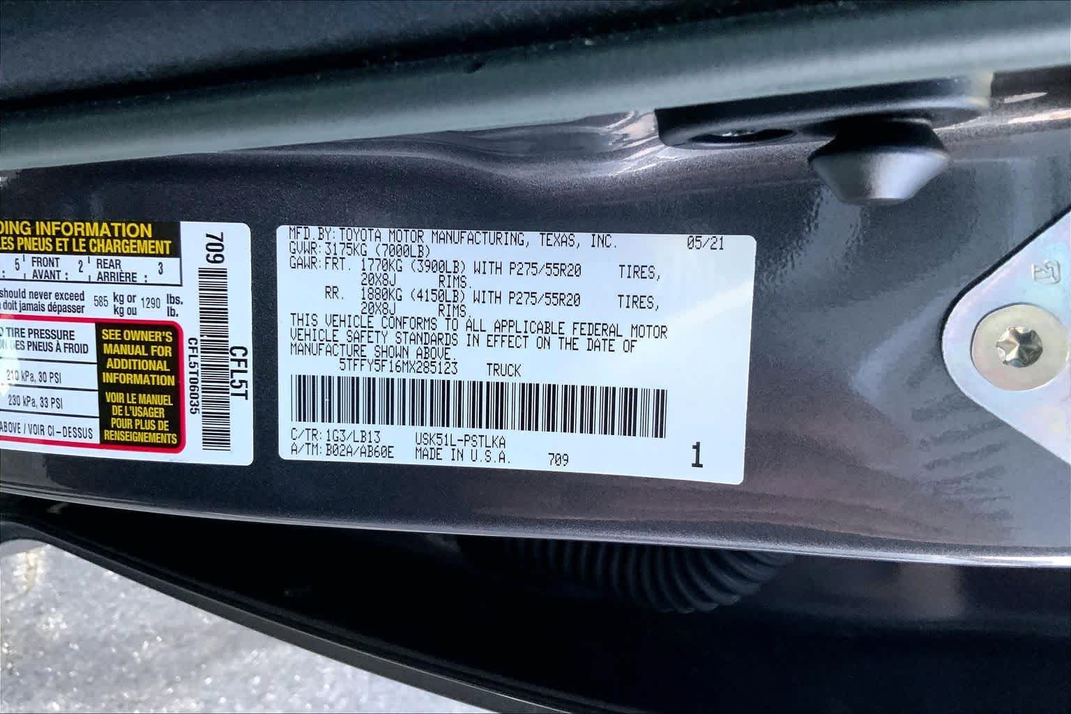 Used 2021 Magnetic Gray Metallic Toyota Limited image 30