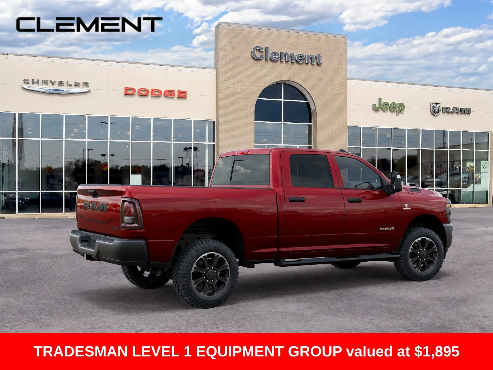 New 2026 Molten Red Pearl-Coat Exterior Paint RAM Warlock image 5