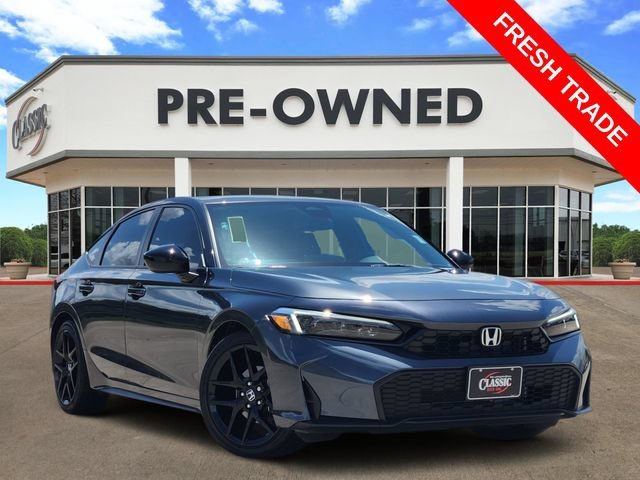 Gray 2025 Honda Civic Hatchback Hatchback Front-Wheel Drive