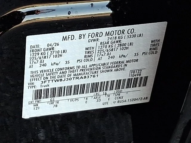 New 2026 Shadow Black Ford XLT image 14