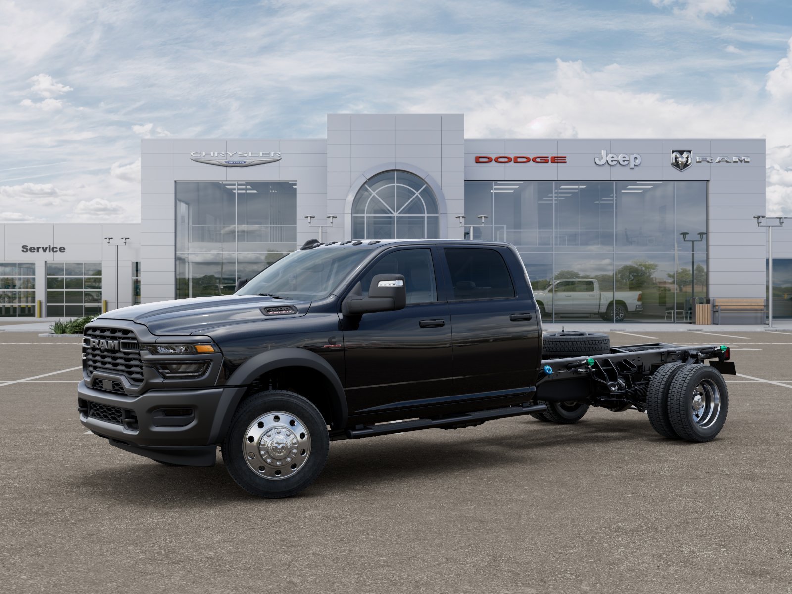 New 2026 Diamond Black Crystal Pearl-Coat Exterior Paint RAM Tradesman image 28