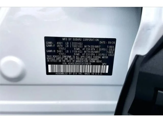 New 2026 CRYSTAL WHITE PEARL Subaru Premium image 28