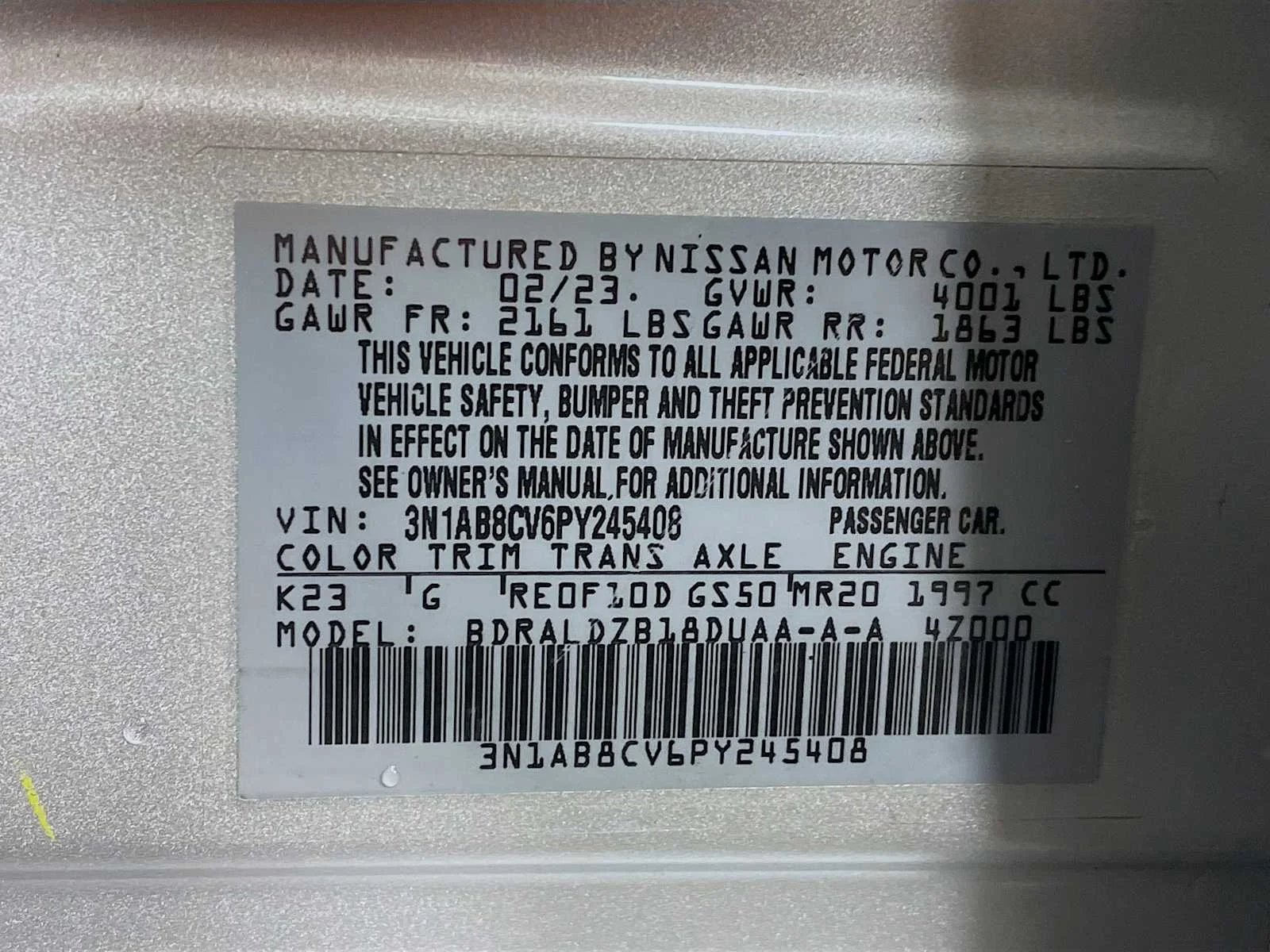 Certified Used 2023 Brilliant Silver Metallic Nissan SV image 28