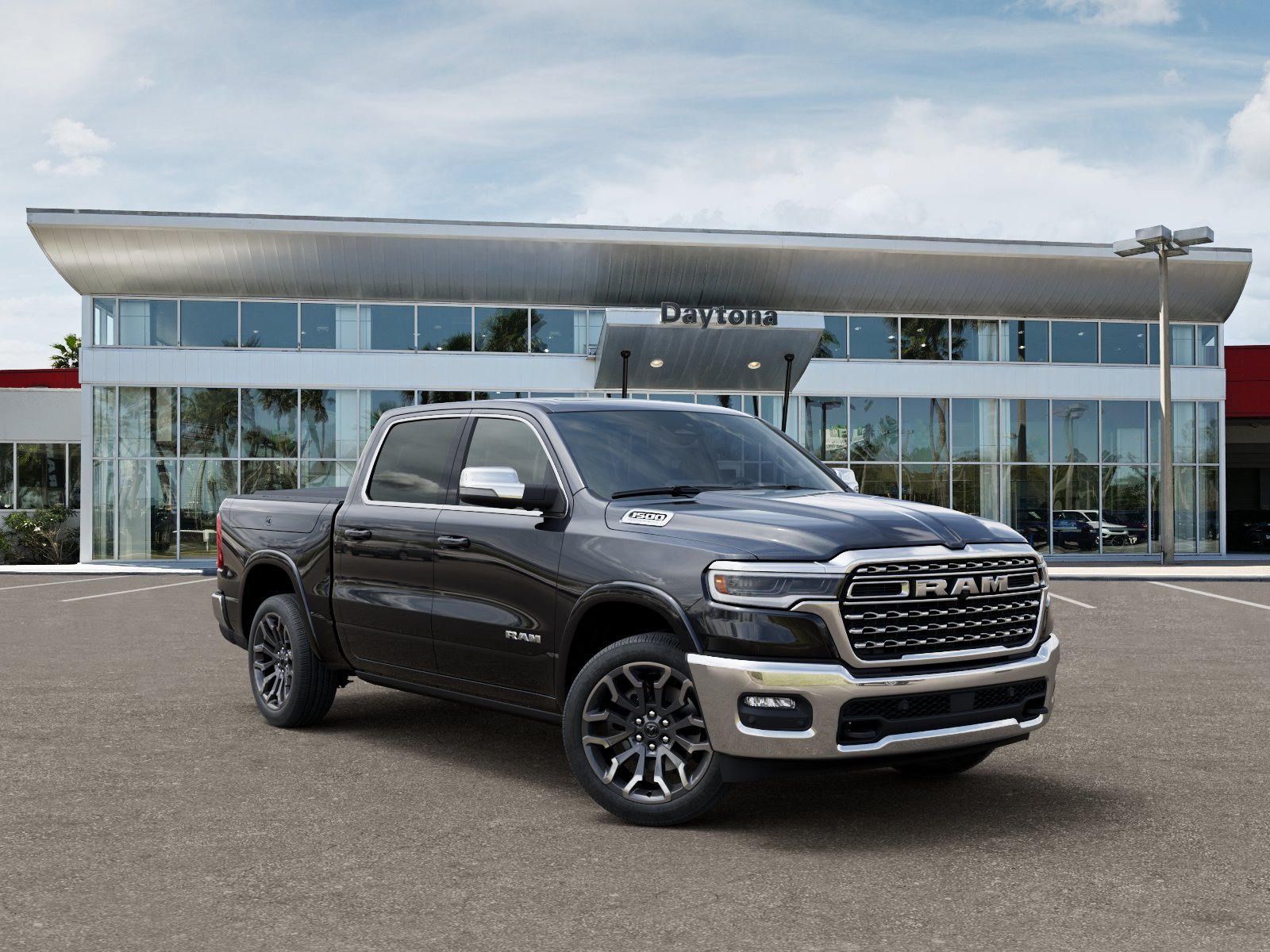 New 2026 Diamond Black Crystal Pearl-Coat Exterior Paint RAM Limited Longhorn image 5