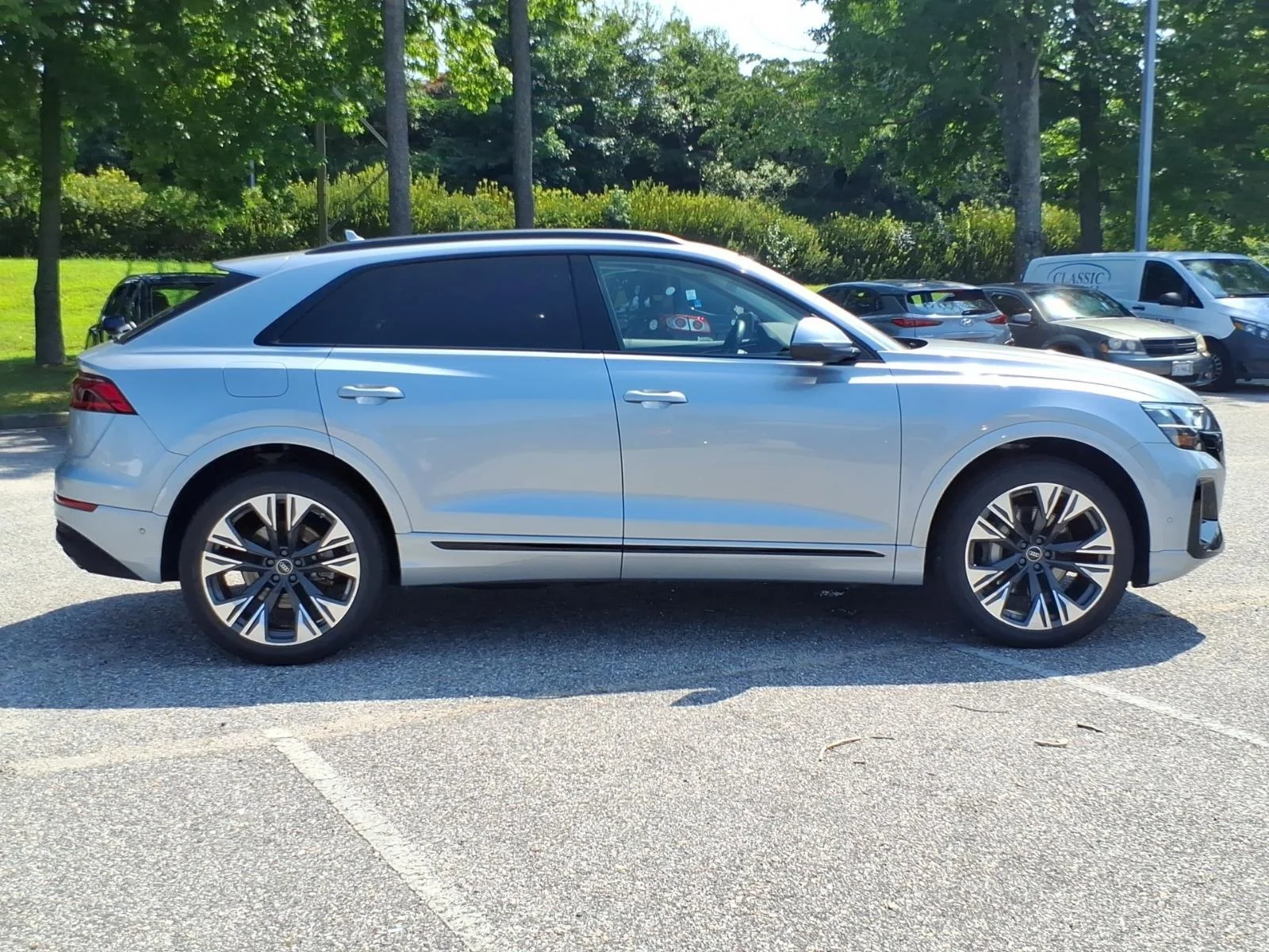 Used 2025 Satellite Silver Metallic Audi Premium Plus image 7