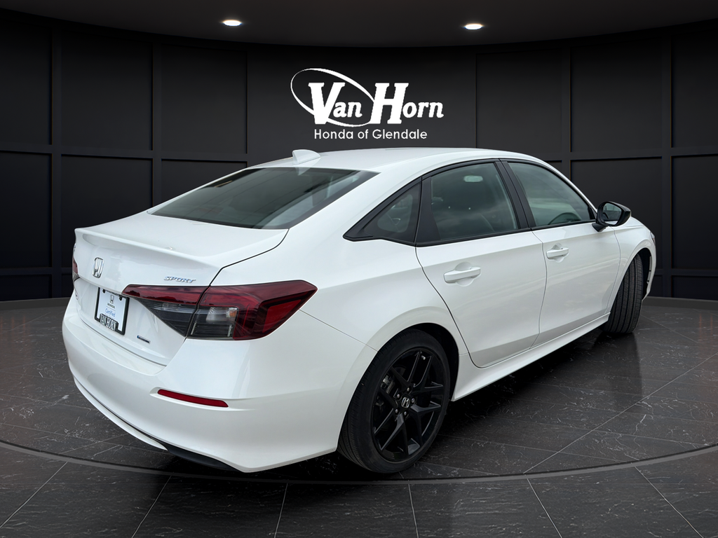 Used 2025 Platinum White Pearl Honda 4D HYBRID SPORT image 3