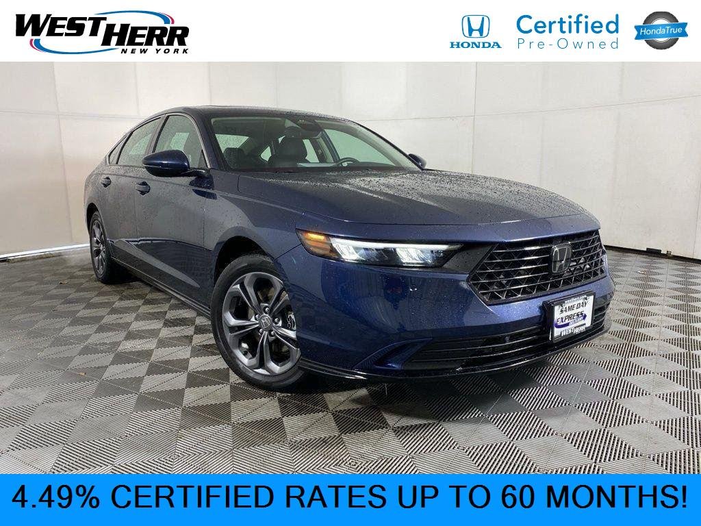 Certified Used 2024 Canyon River Blue Metallic Honda EX-L image 1