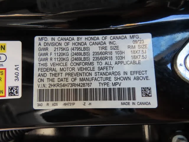 Used 2024 Crystal Black Pearl Honda EX-L image 28