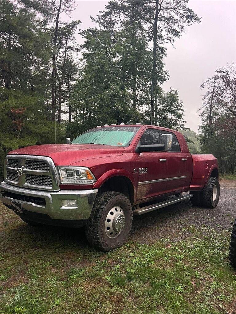 Used 2015 Deep Cherry Red Crystal Pearlcoat Ram Laramie image 1