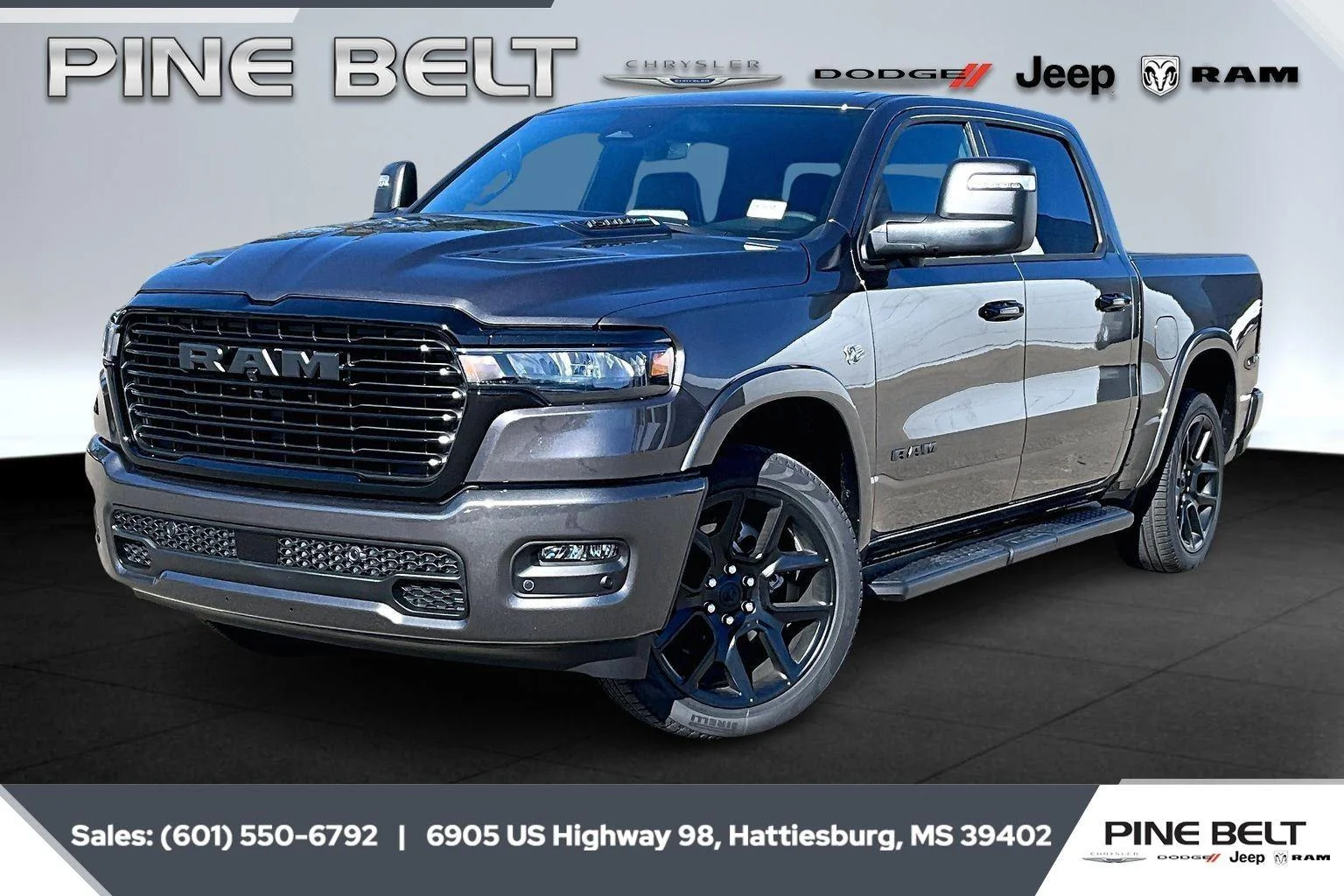 New 2026 Granite Crystal Metallic Clear-Coat Exterior Paint RAM Laramie image 1