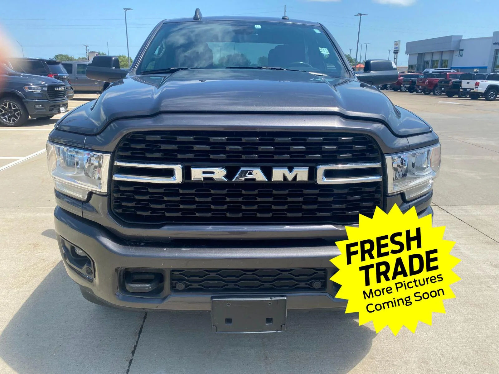 Used 2022 Granite Crystal Metallic Clearcoat Ram Big Horn image 8