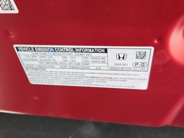 Certified Used 2023 Radiant Red Metallic Honda HYBRID TRG image 24
