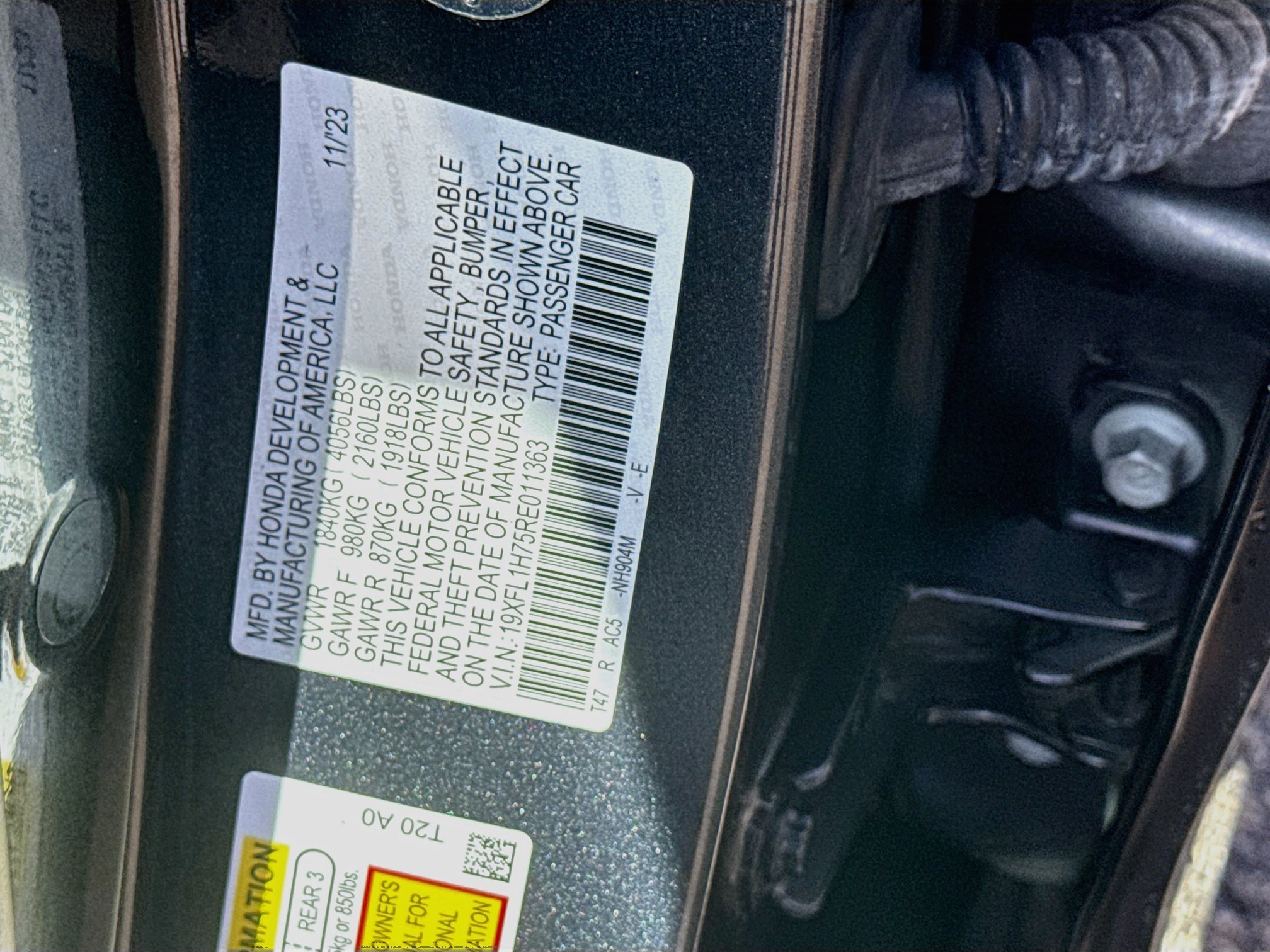 Used 2024 Meteorite Gray Metallic Honda EX-L image 36
