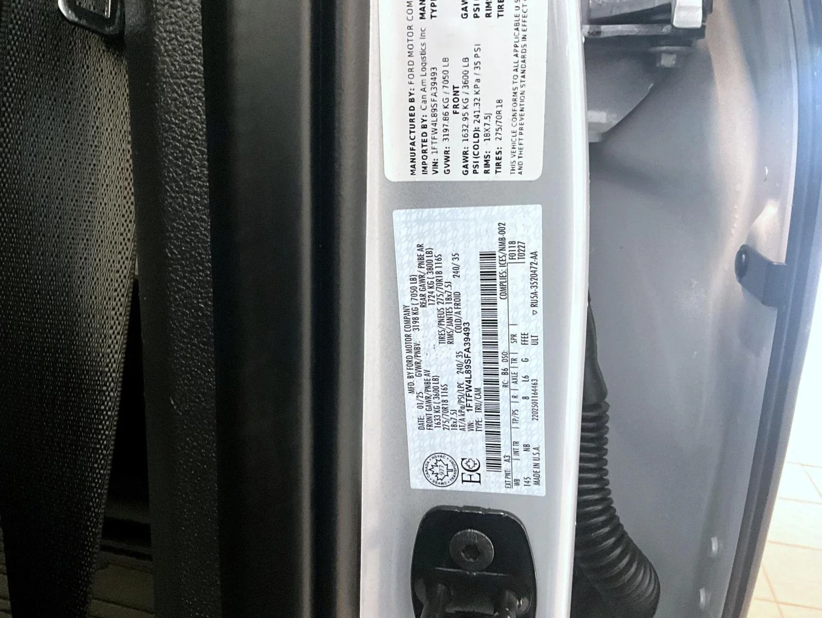 Used 2025 White Ford Tremor image 25