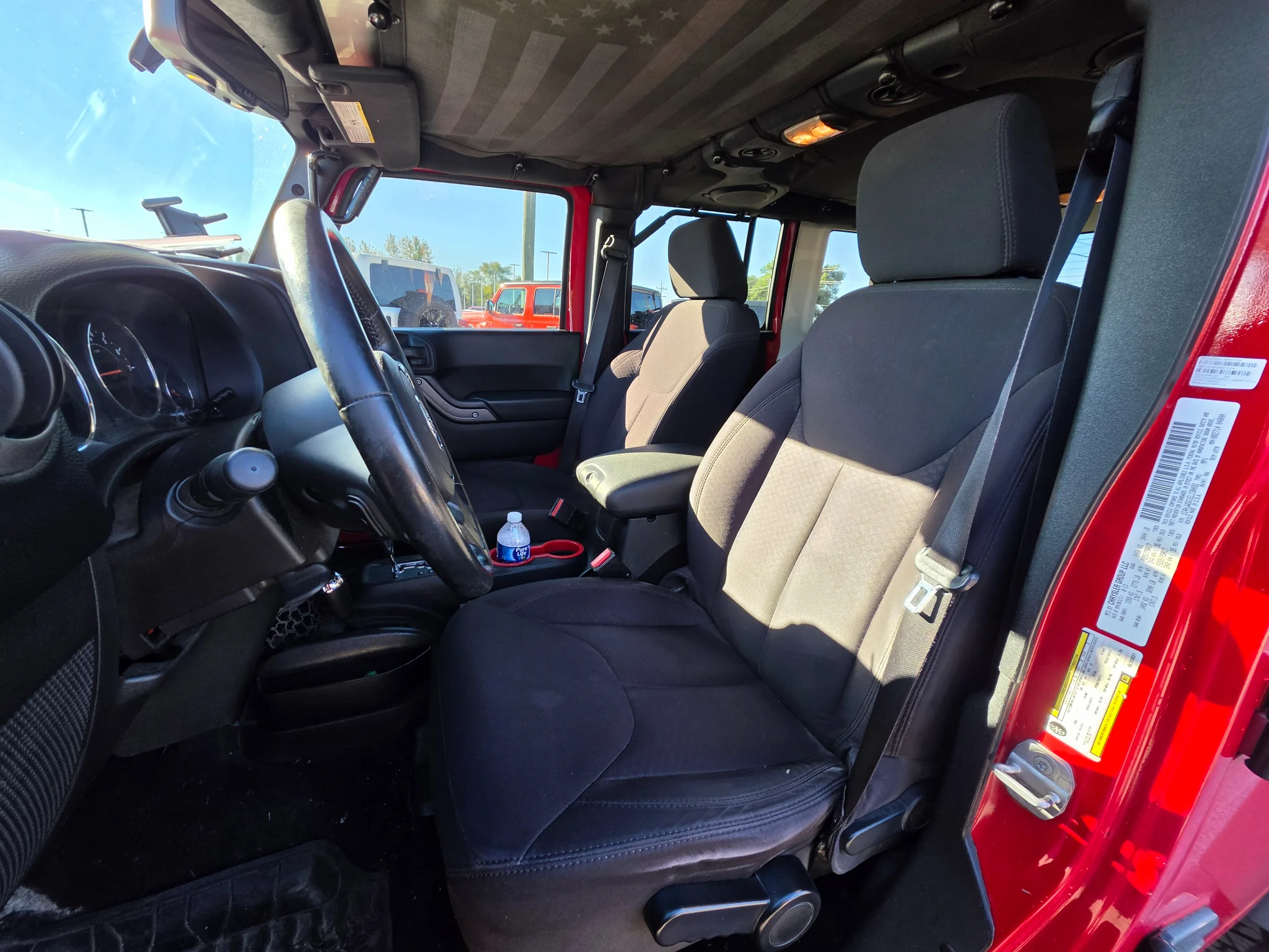 Used 2014 Flame Red Clearcoat Jeep Sport image 11
