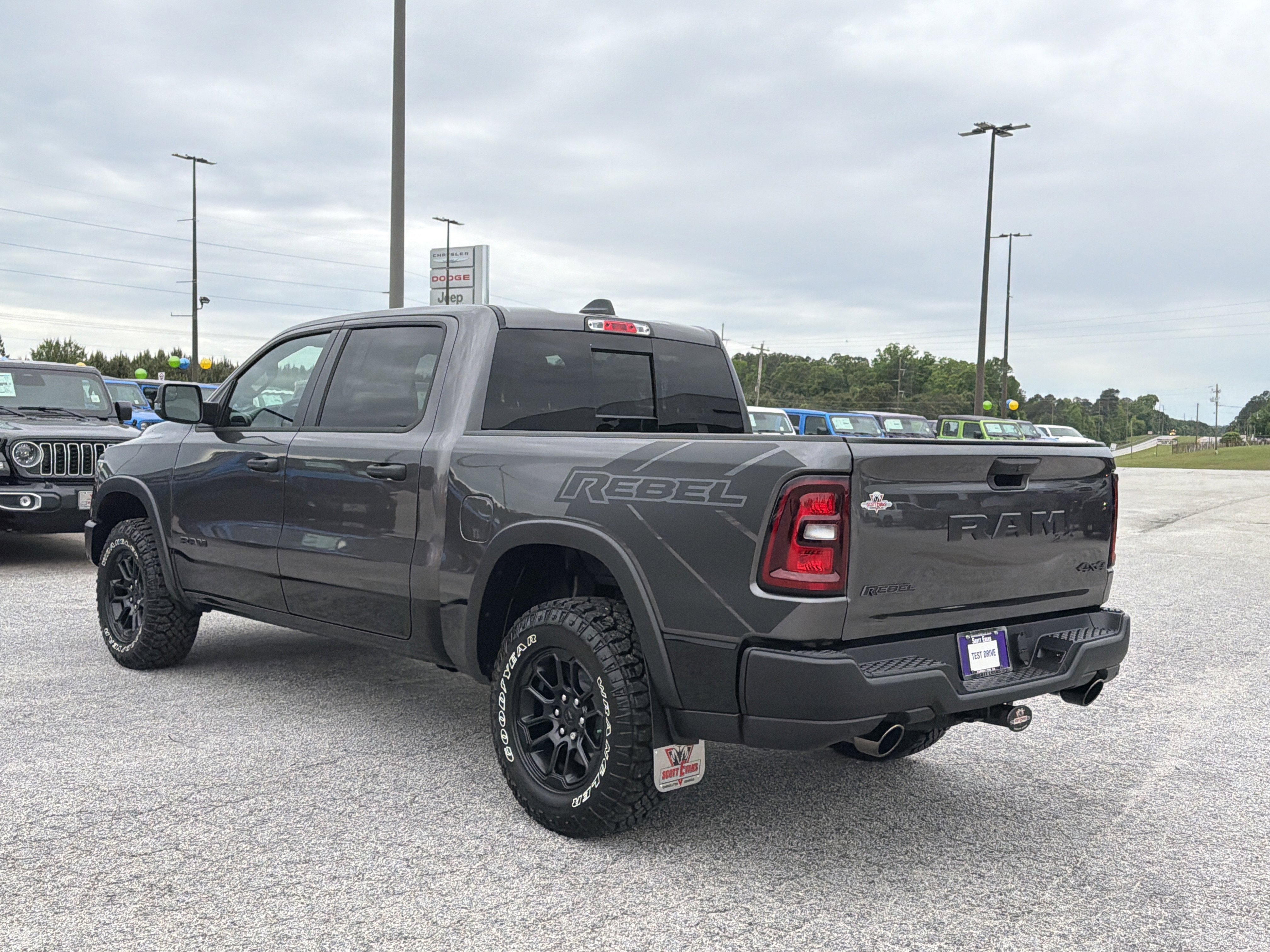 New 2026 Granite Crystal Metallic Clear-Coat Exterior Paint RAM Rebel image 6