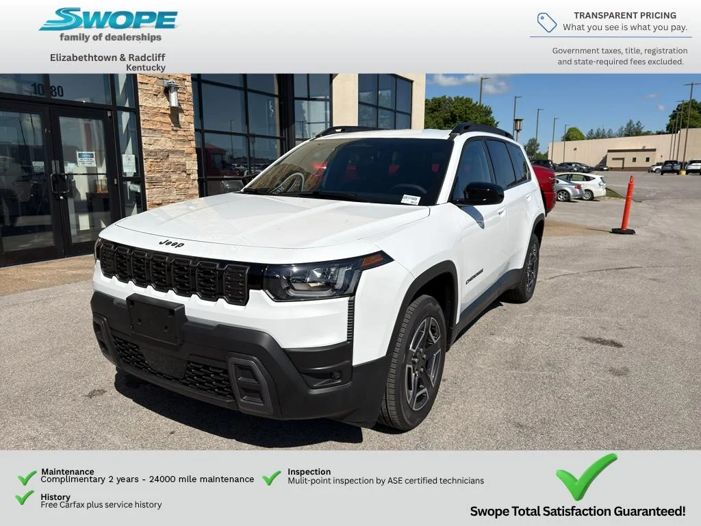 New 2026 Bright White Clear-Coat Exterior Paint Jeep Laredo image 1
