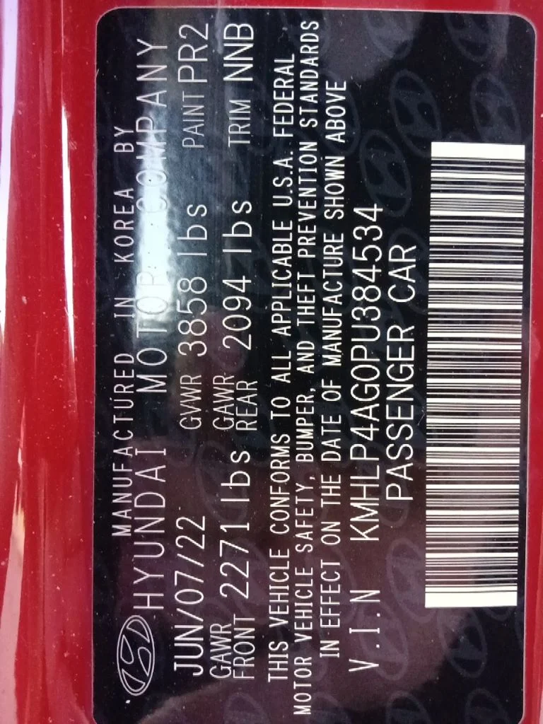 Used 2023 Red Hyundai Limited image 35