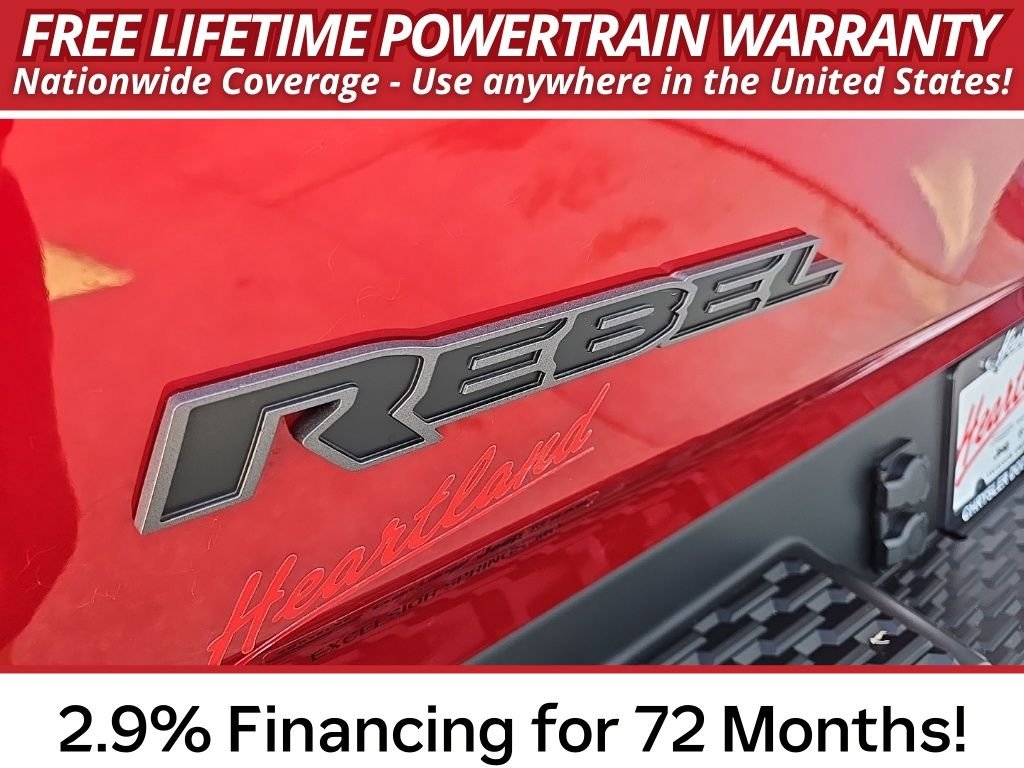 New 2026 Molten Red Pearl-Coat Exterior Paint RAM Rebel image 23