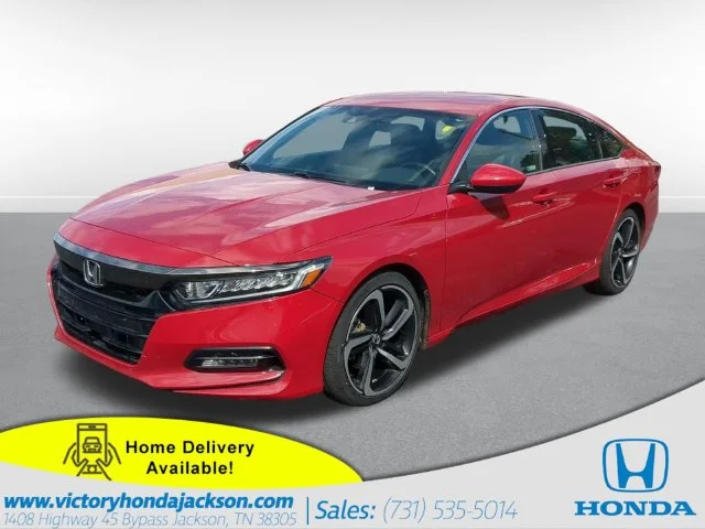 Used 2019 Radiant Red Metallic Honda Sport image 1