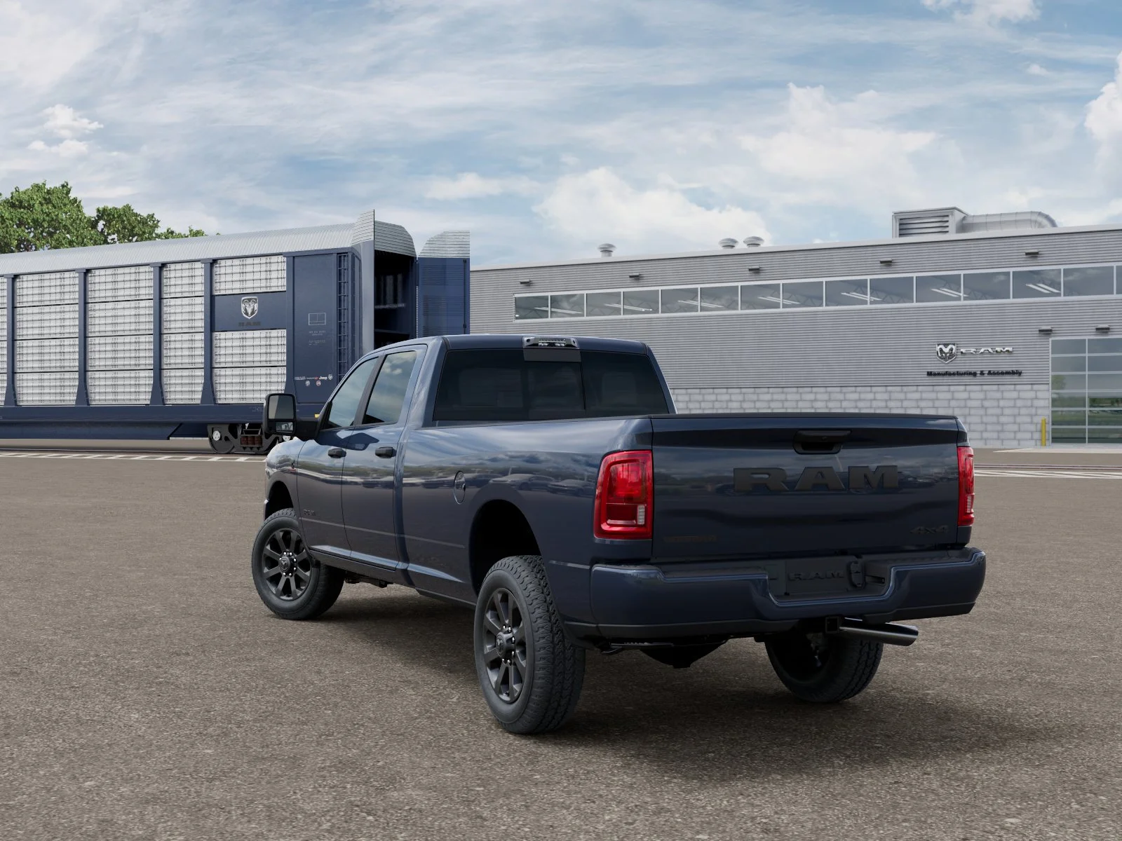 New 2026 Forged Blue Metallic Exterior Paint RAM Big Horn image 9