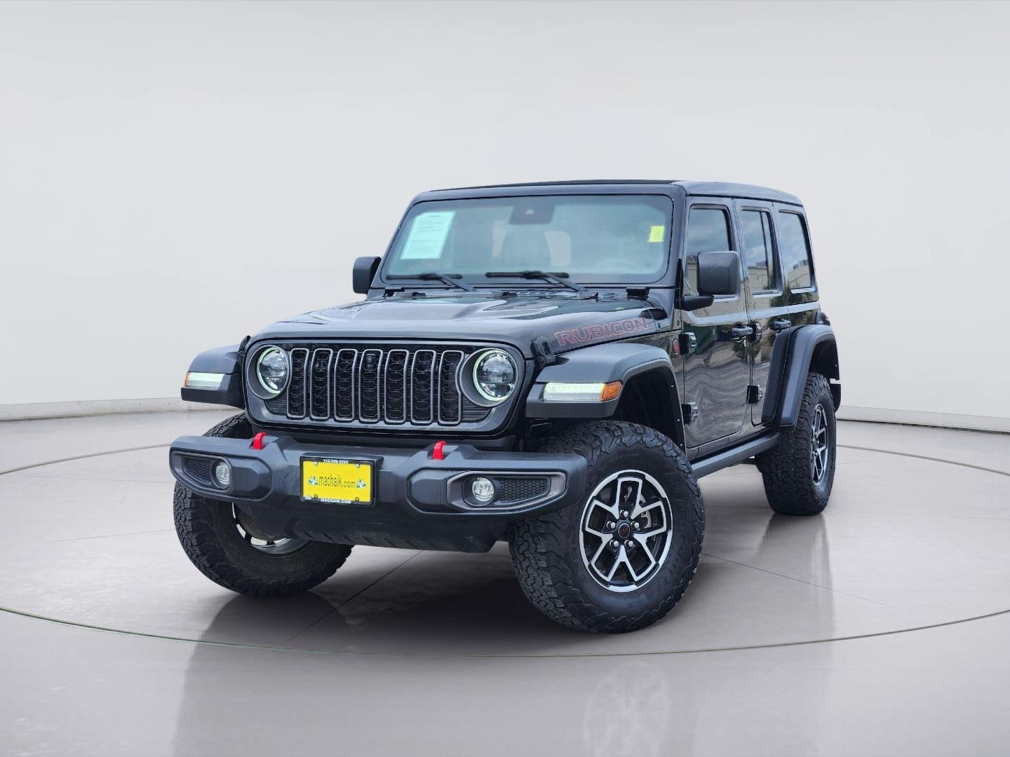 Used 2024 Black Clearcoat Jeep Rubicon image 1