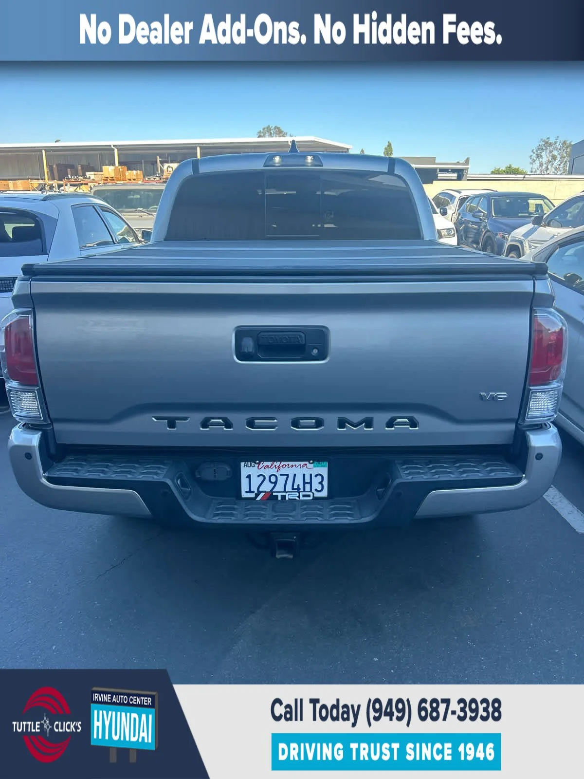 Used 2021 SILVER SKY METALL TOYOTA TRUCK TRD SPORT image 3